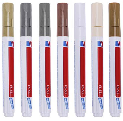 7 Pcs Grout Tile Pen Wall Repair Pens Tile Touch Up Pen Repair Markers Scratch Repair Pen Tile Grout Reviver Pen Tile Scratch Repair Makers for Restoring Tile Grout Floor Wall Kitchen Bathroom