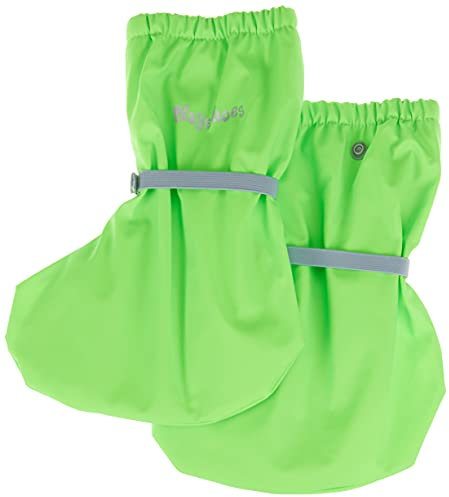 Playshoes Stivali Da Pioggia Con Fodera In Pile, Stivali Da Pioggia Con Fodera In Pile Unisex - Bambini e ragazzi, Verde Neon, M