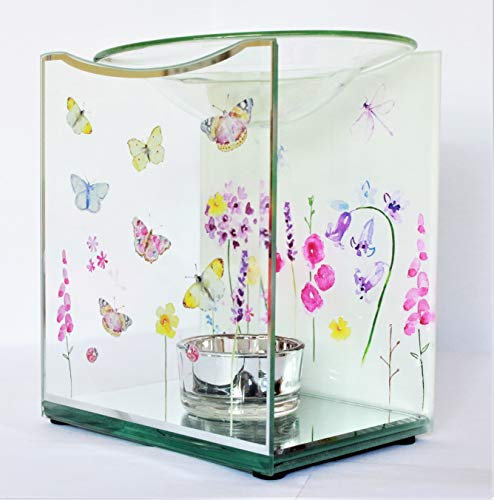 Butterfly Garden Glass Oil Burner
