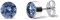 TIABELLE – Ohrstecker RISE aus Titan mit funkelnden Swarovski® Zirconias – Silberfarbene Ohrringe für Damen – allergenfrei & hautverträglich – Handmade in Germany (MAXI | 6,8mm ø | Light Blue)