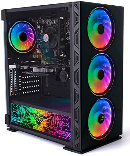Veno Scorp RGB Gaming PC - AMD Ryzen 5 2600 3.9GHz, 4GB Graphics Card, 8GB Ram, 1TB Hard Drive, Windows 10 Installed, 600MB WIFI
