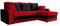 Mirjan24 Ecksofa Kristofer, Design Eckcouch, Couch mit Schlaffunktion, Zwei Bettkasten, Wohnlandschaft, Bettfunktion L-Form Sofa, Ottomane universell (Mikrofaza 0022 + Mikrofaza 0015)