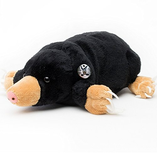 Maulwurf Kuscheltier schwarz 33 cm Wildtier Plüschtier MAULI - Kuscheltiere*biz