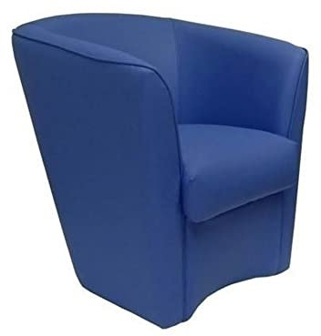 LIBEROSHOPPING.eu - LA TUA CASA IN UN CLIK Schlafzimmer Sessel aus Valentina Öko-Leder mit hoher Qualität gepolstert (hellblau)