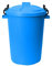 M1SS 50 Litre Heavy Duty Plastic Clip Lock Lid Bin Indoor or Outdoor Rubbish, Waste or Storage of Animal Feed. (Sky Blue)