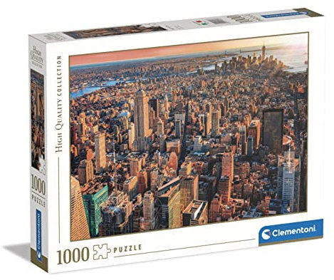 Clementoni - 39646 Collection Puzzle New York City - Jigsaw Puzzle Age 10+ 1000 Pieces, Made In Italy, Jigsaw Puzzle For Adults