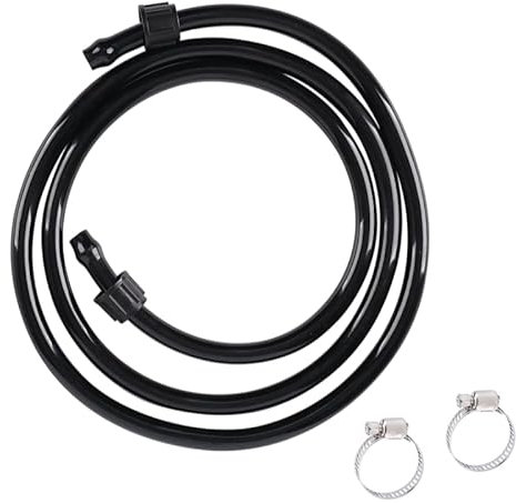 Aimela PVC Replacement Hose for Sprayers, Nylon Reinforced Replacement Hose with Fixing Nut for Garden Water Pump Outlet, Replacement Accessories for Garden Backpack Sprayers