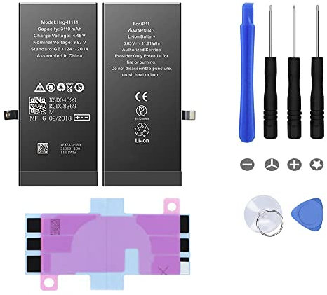 OuiSmart Batterie pour IPHONE 11 Interne Neuve DE Remplacement avec Outils + ADHESIF
