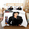 Ste-X Bettbezug-Set, 3-teiliges Michael Jackson-Bettwäsche-Set, Weiche Mikrofaser, Pflegeleicht, Bettbezug Mit 2 Kissenbezügen, Für Teenager, Mädchen, Kinder, Wende-Bettwäsche-Set (135x200cm,MJ 04)