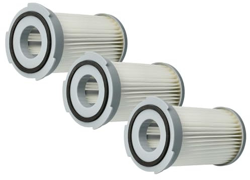 vhbw 3x filtro compatibile con AEG Electrolux Cycloniclite Z 7110, Z 7118, Z 7108, Z 7109, Z 7119 aspirapolvere - Filtro aria di scarico, bianco