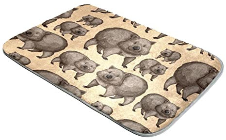 Shag Teppich, ultraweich, Plüsch, Kunstfell, Teppiche, niedliche Wombats, Tiere