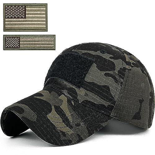 Loneshark Herren Camo Baseball Hüte mit amerikanischer Flagge USA Patch Tactical Operator Patriotic Caps US Army Military OCP Ball Hat, Multicam-lg, Einheitsgröße