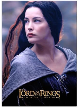 Displate Offiziell Herr der Ringe MetallPoster Magnetische Befestigung Inklusive Lizenziert Bilder Hochwertiges Poster Arwen Undómiel Poster 45 cm x 32 cm