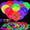 GoldRock 100 Stk Neon Luftballons Schwarzlicht Deko,Luftballons Bunt Neon Party Deko,10 Zoll Luftballons Klein Neon Deko,Schwarzlicht Party Leuchtballons,Neon Balloons für Geburtstag,Hochzeit Zubehör