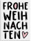 Nastami Weihnachtskarte lustig Postkarte Weihnachten Weihnachtskarten (Frohe Weihnachten Schrift)