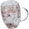 Sharplace Tasses à café à Double paroi de 300ml, Tasse en Verre Transparent isolée, Tasses à Expresso résistantes à la Chaleur, Remplissage de Fleurs décorées, Styled