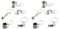 Niniang 10 Pieces Coffee Tamper Keyrings Portafilter Mocha Pitcher Key Ring Portable Coffee Accessories Gift