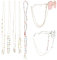 Hibmisy Brillenkette Damen,Perlen Brillenkette Damen Brillen Kette，Brillenbänder Bunt für Lesebrillen Sonnenbrillen Brillenzubehör (Mix, 5)