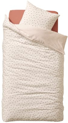 VERTBAUDET Parure Housse De Couette Et Taie d'oreiller Rose imprimé 140X200 63X63
