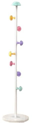 porte manteau Cintre de rangement de couleur, porte-manteau en pierre sur pied en ardoise, salon chambre à coucher, porte-manteau sur pied, cintre for chambre d'enfant (Color : White)