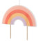 PartyDeco Geburtstagskerze Regenbogen | 4.5 cm