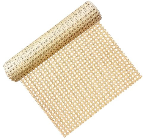 40 x 300cm Wiener Geflecht,Wiener Geflecht Meterware,Kunststoff PE Cane Webbing Rattan Roll,Wiener Geflecht Flechtmatten for Rattan Craftsmen,Handgemachtes PE Rattan Geflecht für DIY Möbeldekoration