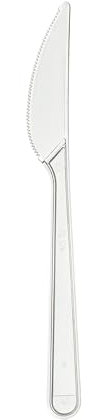 daybays Plastikmesser Mehrwegmesser 1000 Stk. Transparent Plastikbesteck Mehrweg Plastik Messer Party Besteck Partygeschirr Set Spülmaschinenbeständig Plastic Knife (Transparent, 1000)