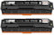 HenceBuy 131X CF210X Schwarz Toner Kompatibel für HP 131X CF210X 131A CF210A Tonerkartusche für HP Laserjet Pro 200 Color MFP M276nw M276n M251n M251nw M276 M251 Drucker (Schwarz, 2er-Pack)