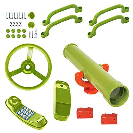 EHJRE Spielplatz Ausrüstung Schaukel Anhänge Piraten Schiff Teile Spielplatz Lenkrad Set für Hinterhof