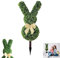 TBBFGTL Osterdeko Hase aus Künstlichem Buchsbaum,Ostern Bunny für Gartenstecker,Osterdekoration Terrasse & Wohnzimmer für Draußen & Innen (55CM)