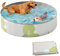 dellyy Piscina Perros, 120 x 30 cm Piscina Perros Grandes Plegable, Portátil Bañera Perro de PVC, Piscina Infantil, Piscinas Desmontables Grandes (Gris)