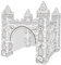 BESTonZON 3D Papierburg Ausmalpuzzle für Kinder Kreatives Selbstgemacht Bastelset zur Fantasie Abnehmbares Design für Wohnzimmer Dekoration