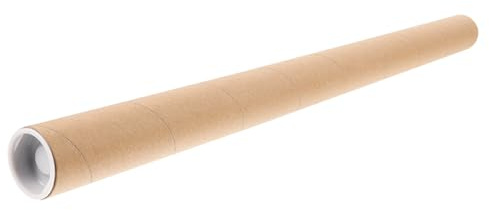 Homoyoyo Pappröhren aus Kraftpapier Runde Posteraufbewahrungsröhre zum Schutz von Kunstwerken und Langen Artikeln nicht Leicht Verformbar für Posterrollen zur Aufbewahrung und Versand