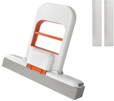 Mini Mop, Foldable Mini Mop for Small Spaces, Portable Cleaning Sponge for Kitchen Countertops, Bathroom Surfaces, Car Interiors, Glass, Desktop Dusting, Easy Storage and Use