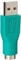 StarTech.com GC46MF - Adaptador teclado o ratón USB a conector PS/2 MiniDIN, verde