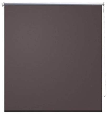 vidaXL Store Enrouleur Occultant 80x175 cm Marron Fenêtre Chambre à Coucher