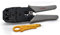 VulTech CRI-01 Crimpatrice Professionale Ethernet – Pinza con Spella Fili per RJ45 / RJ11 / RJ12, Manici in Gomma Isolante Grigio/Nero