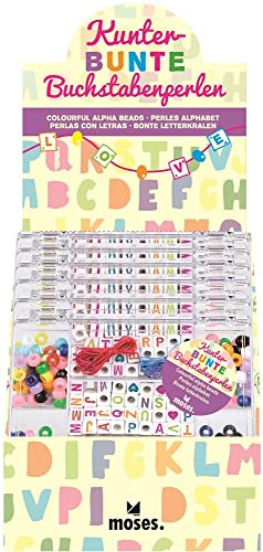 moses 9130590 30590 - Kunterbunte Buchstaben-Perlen