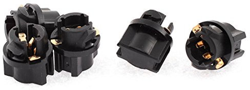 sourcing map 5Stk.T5 Armaturenbrett Spur Licht Lampenfassung Halter Schwarz für Automobile de