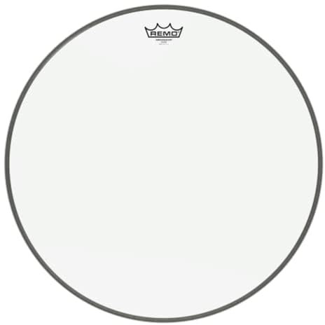 REMO Schlagzeugfell Drum Head, Ambassador transparent, clear, 20 Bass Drum, BR-1320-00