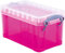 Really Useful 2,1 litros caja de almacenamiento rosa