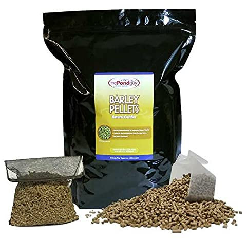 The Pond Guy Barley Straw Pellets Natural Clarifier for Water Gardens & Fountains, Treatment for Cloudy Ponds, Koi Fish, Plant & Pet Safe, 12 lbs
