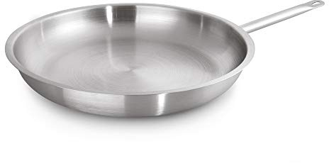 WAS 5040 400 Pfanne, Unbeschichtet, 40cm Durchmesser, 6cm Hohe