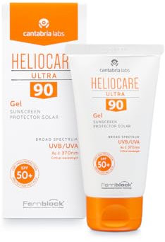 Cantabria Labs Heliocare Ultra Gel SPF 50 - Crema Solar Facial, Protección Muy Alta, Textura Gel, Ultraligera, Rápida Absorción, sin Residuo Blanco, Pieles Mixtas o Grasas, 50ml