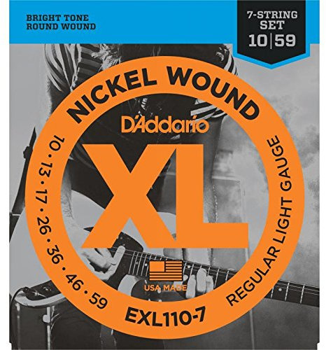 Daddario EXL110-7 E-Gitarren Saiten 7-Saiter 010-059