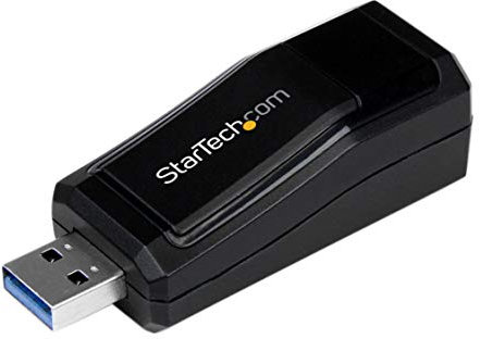 StarTech.com Adattatore USB 3.0 a Gigabit Ethernet RJ45, Scheda di rete NIC esterna USB a LAN Ethernet 10/100/1000 Mbps (USB31000NDS)