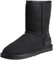 UGG Damen Klassisk kort læder winter boots boots, Schwarz, 40 EU
