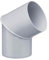 INEFA Regenrohrbogen 60 Grad für Fallrohr, PVC DN85 / 85mm Grau Verbindungsstück Dachrinnenzubehör, einfache Montage, Made in Germany