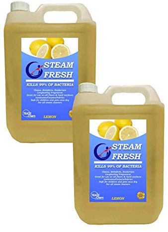 STEAM CLEANING DETERGENT SOLUTION - CLEANER FLUID - 10L Pack (LEMON FRESH)