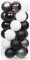 Sea Team 60mm/2.36 Delicate Contrast Color Theme Painting & Glittering Christmas Tree Pendants Decorative Hanging Christmas Baubles Balls Ornaments Set - 30 Pieces (Black & White)